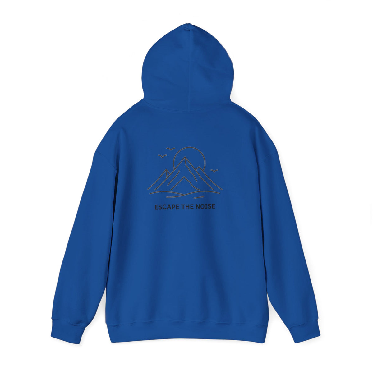 Escape the Noise Hoodie with front and back print | Multiple Colors