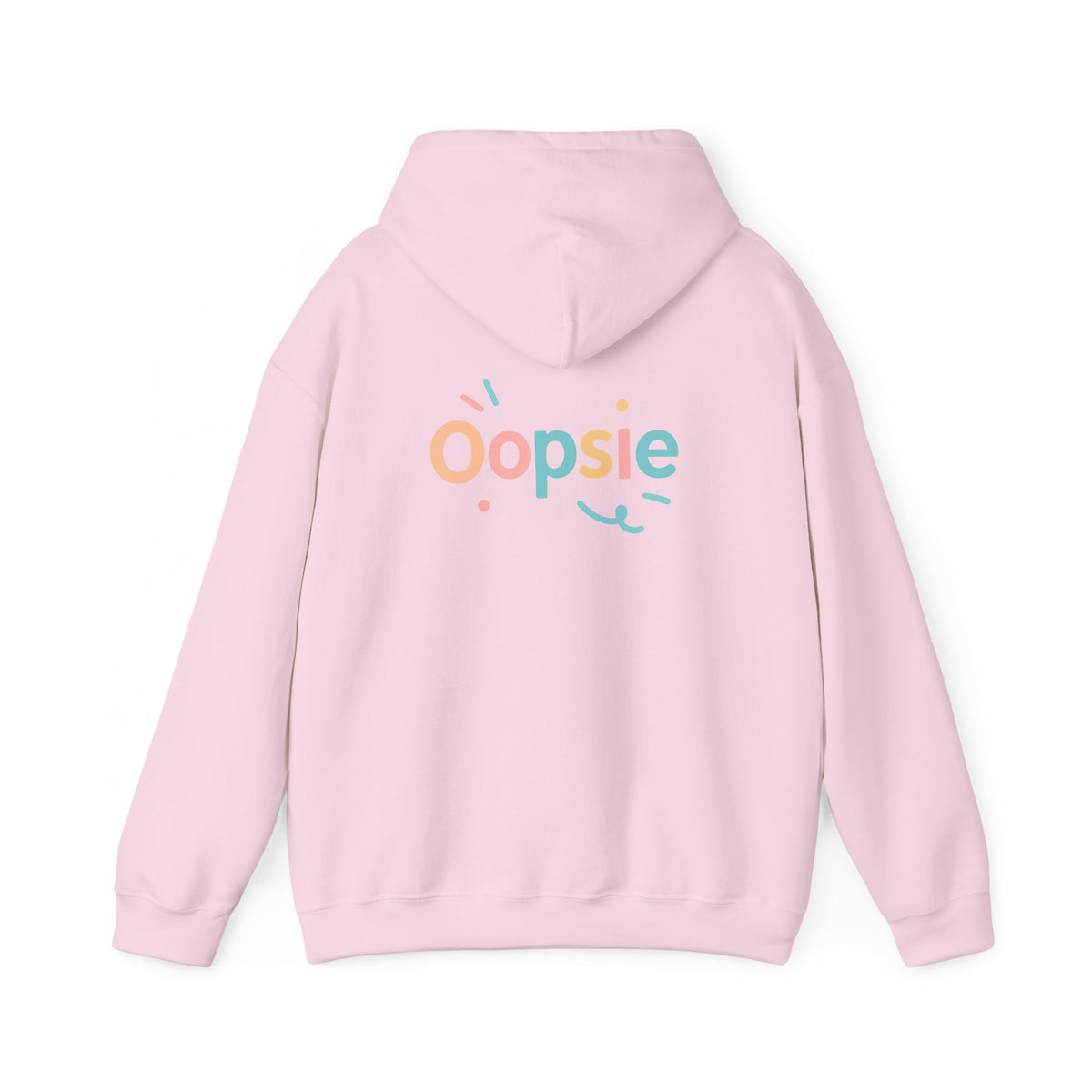 Oopsie Hoodie with back print | Multiple Colors
