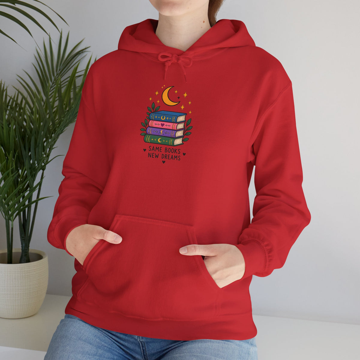 Book Lover Hoodie | Same Books New Dreams