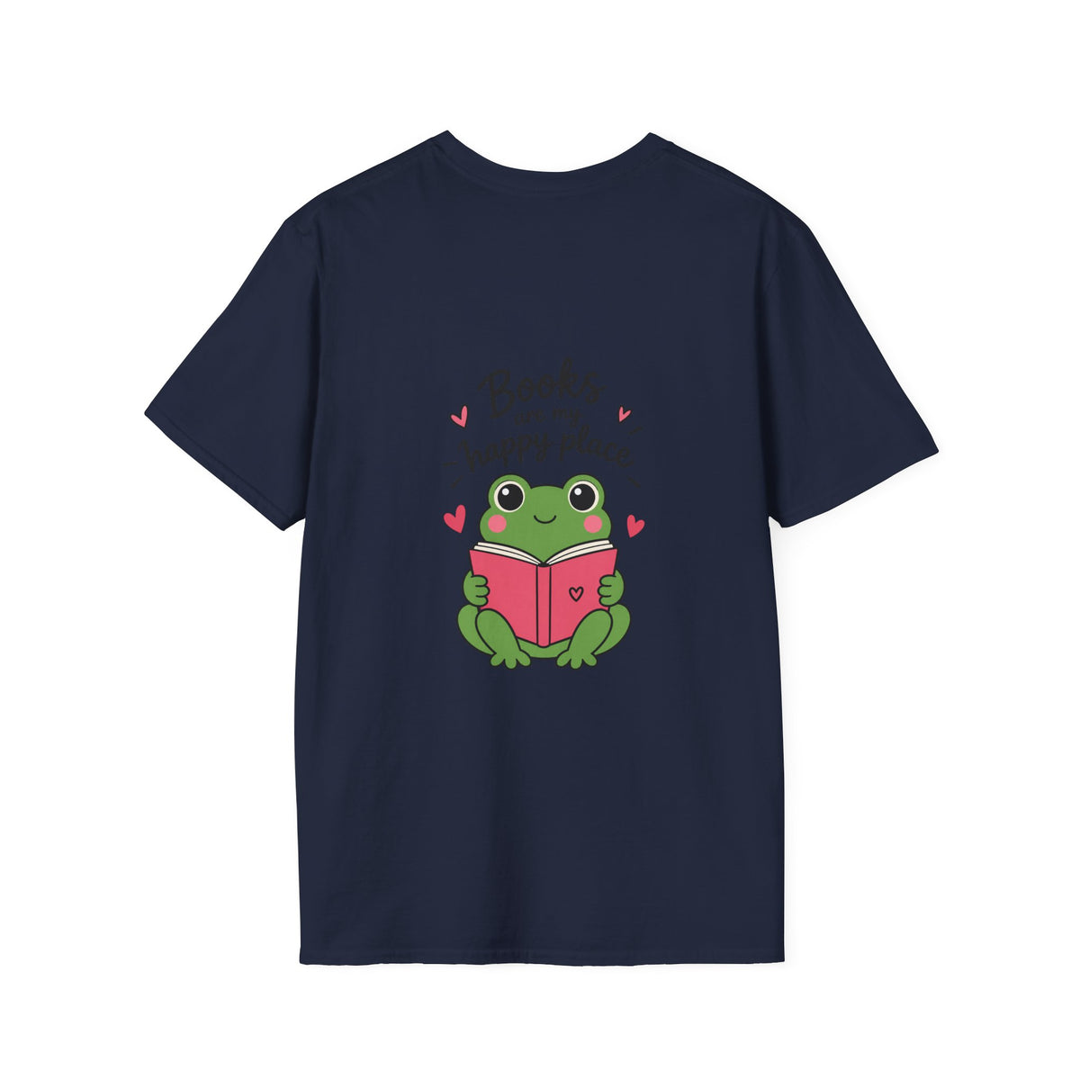 Reading T‑Shirt — "Books Are My Happy Place" Cute Booklover Tee