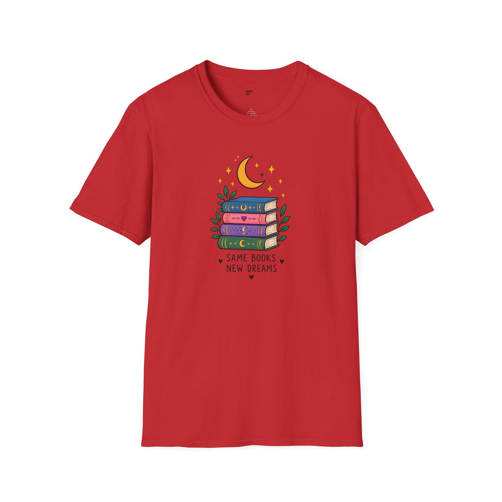 Book Lover T-Shirt — Same Books, New Dreams