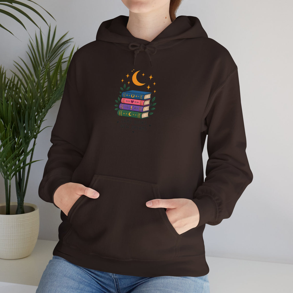 Book Lover Hoodie | Same Books New Dreams