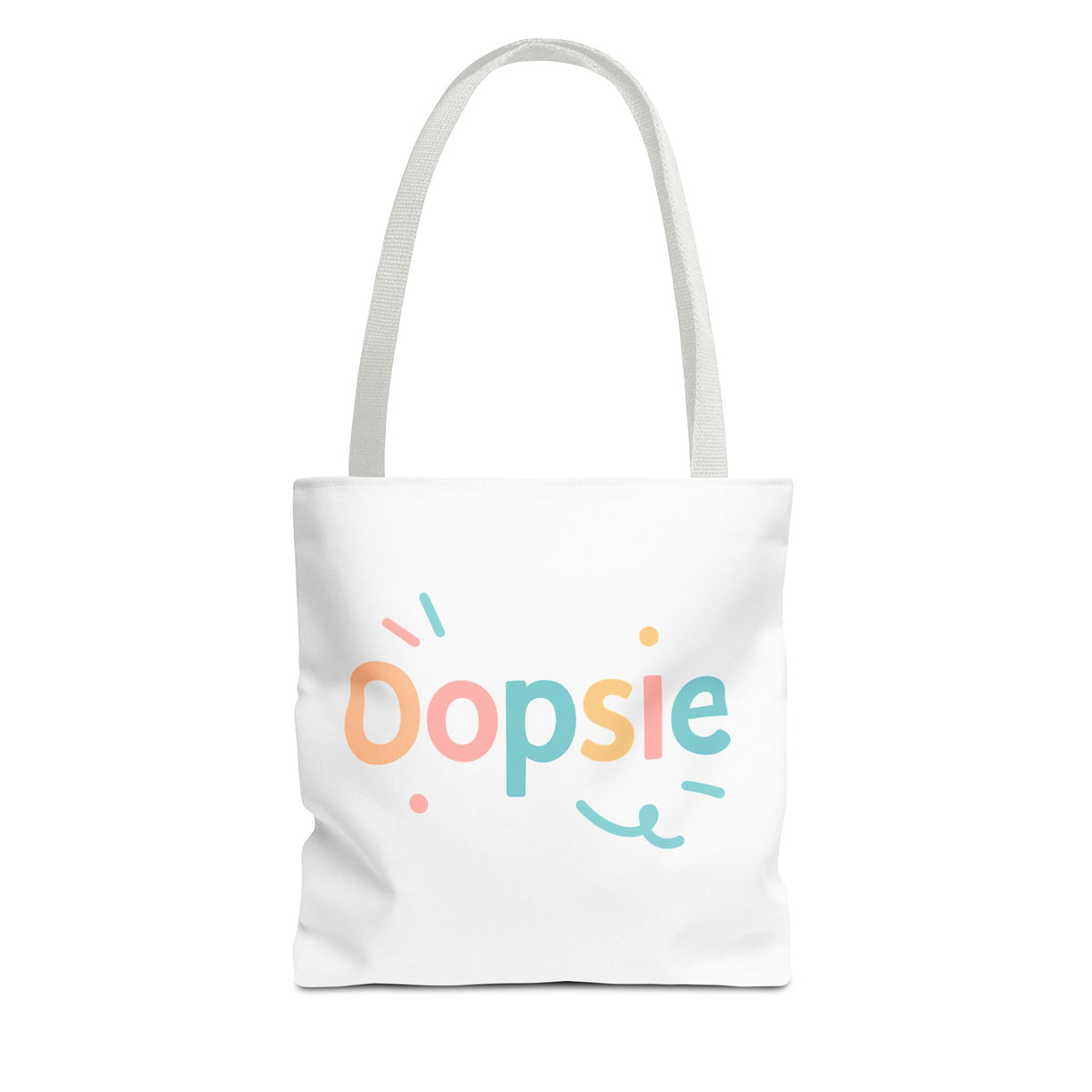 Oopsie Tote Bag | Multiple Sizes | Personalization possible | Multiple Handle Colors