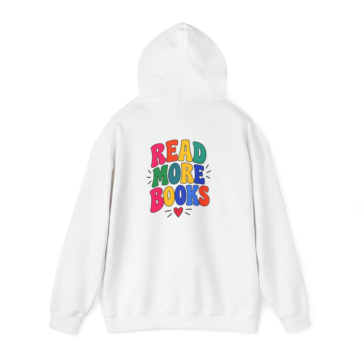 Read More Books Hoodie — Colorful Literary Graphic Pullover