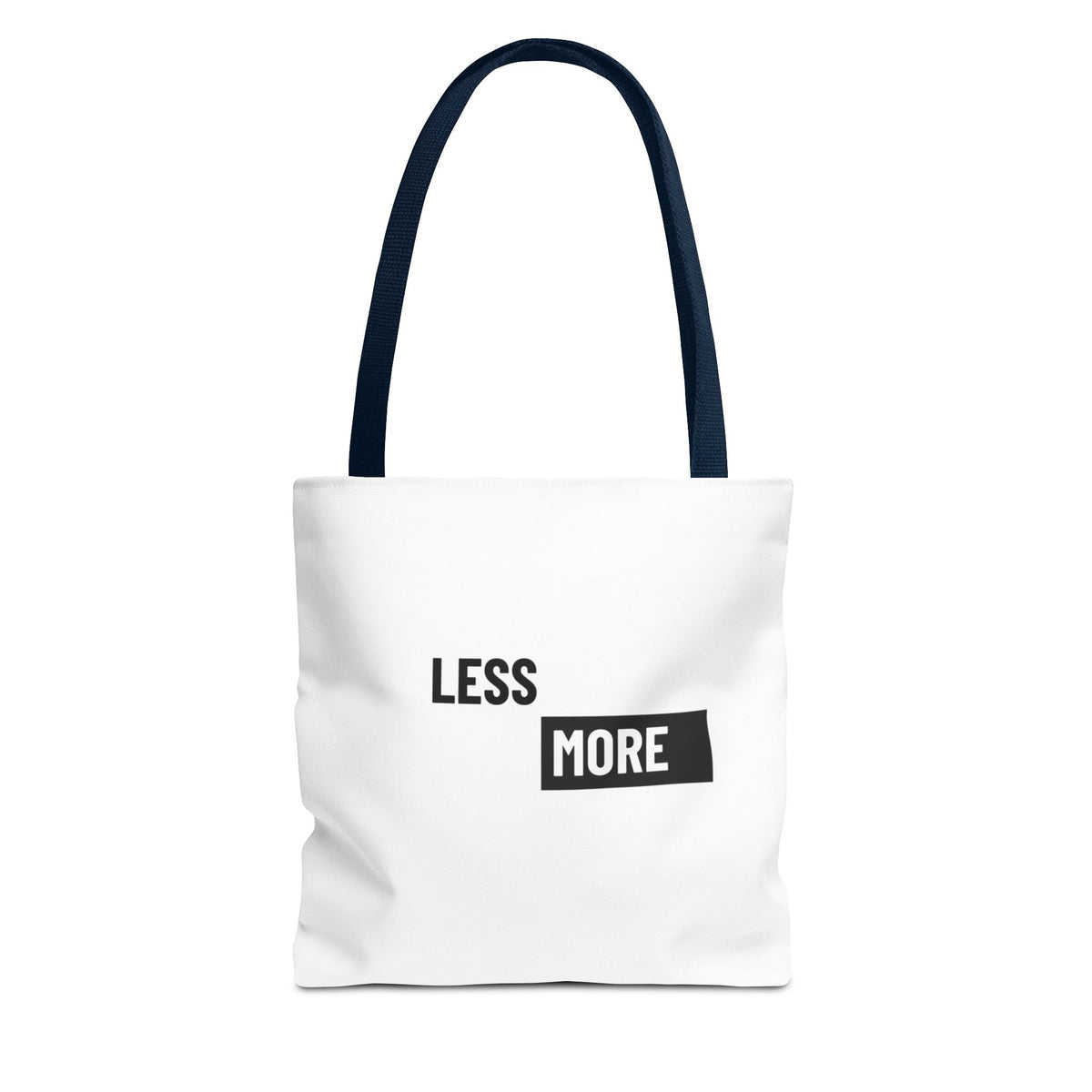 Less is More Tote Bag | Multiple Sizes | Personalization possible | Multiple Handle Colors