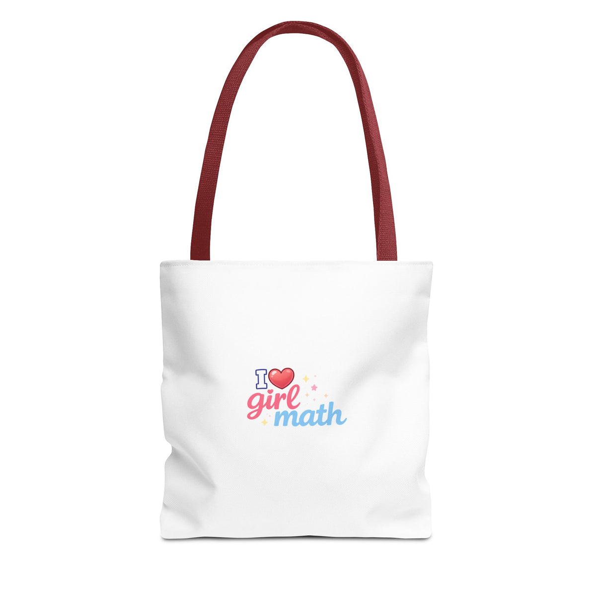 Girl Math Tote Bag | Multiple Sizes | Personalization possible | Multiple Handle Colors