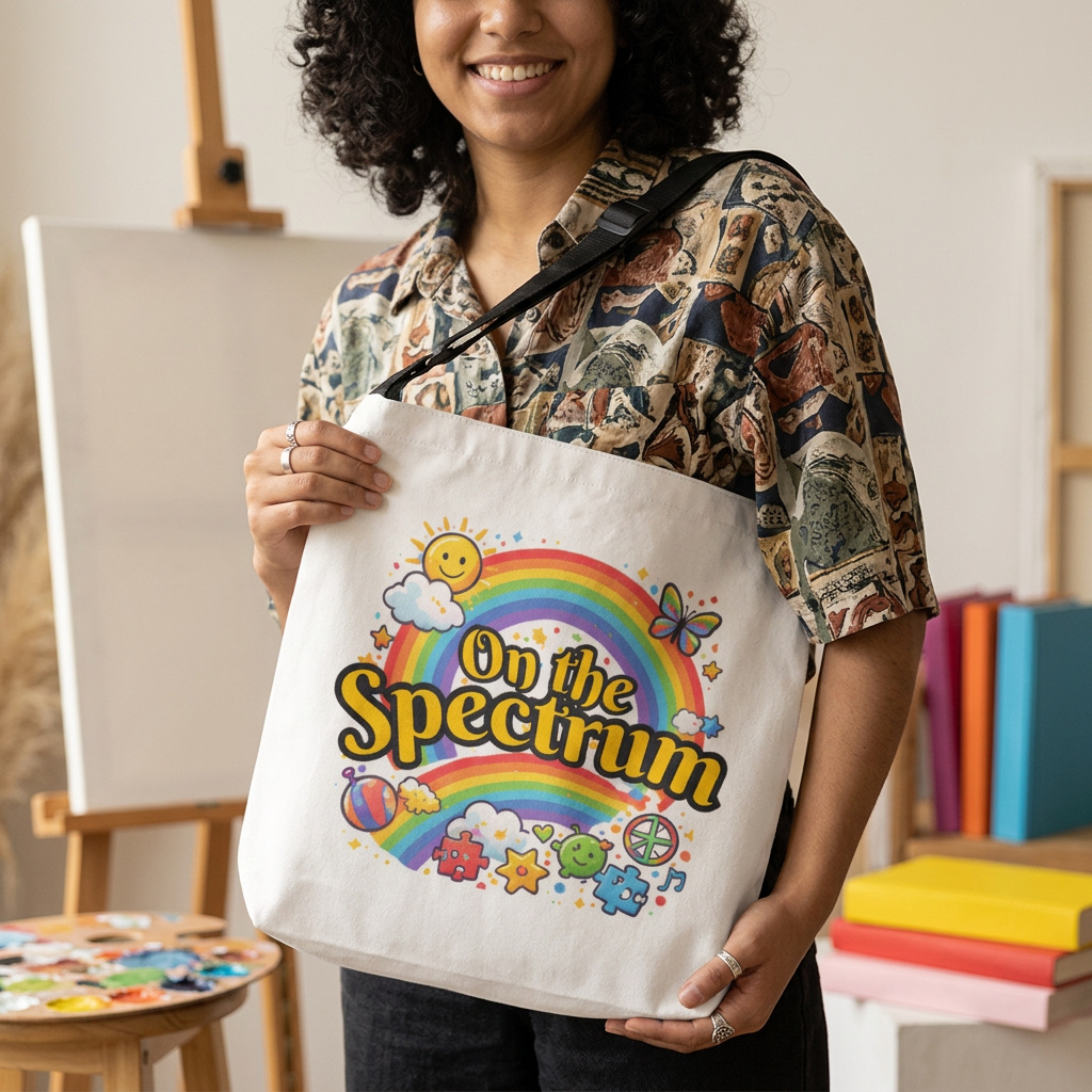 Adjustable Spectrum Tote Bag | Personalization possible | Multiple Sizes
