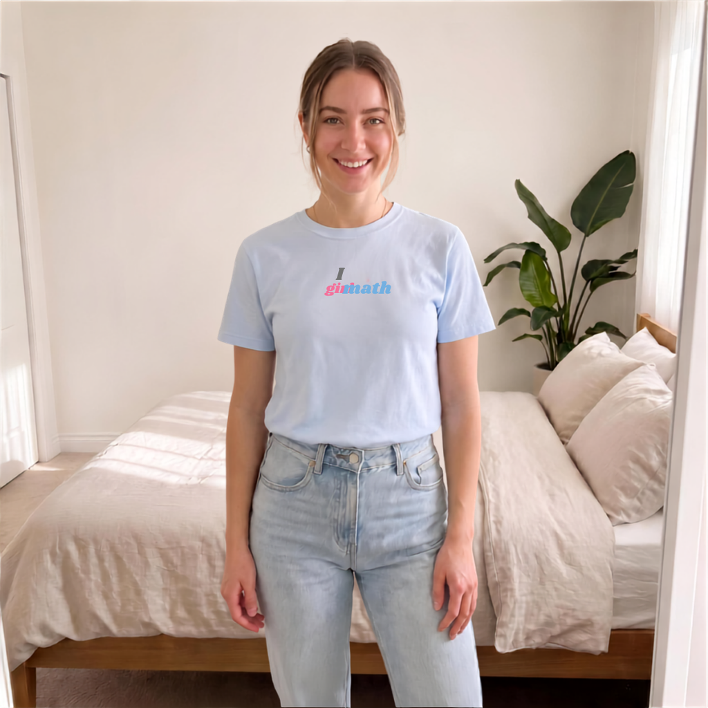 Girl Math T-Shirt with front print | Multiple Colors