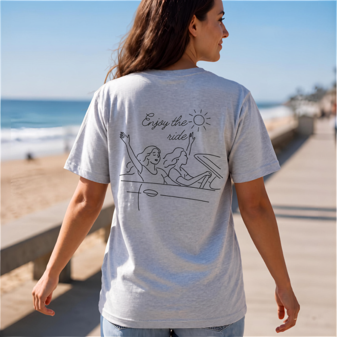 Vibes T-Shirt with back print | Multiple colors