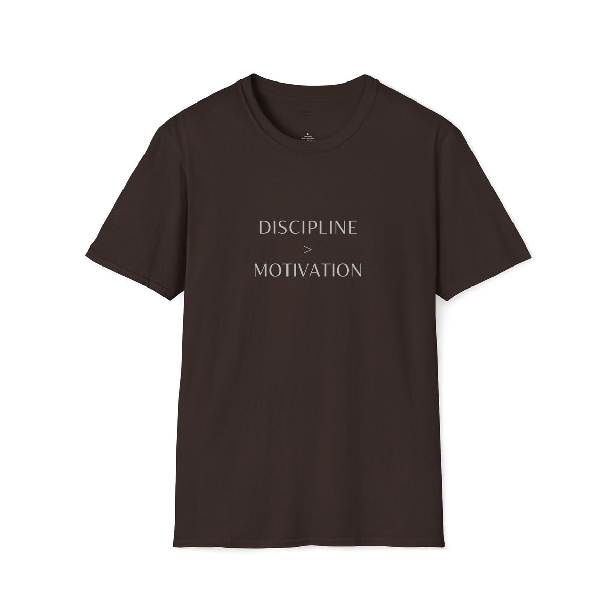 Discipline > Motivation T-Shirt with front and back print | Multiple Colors