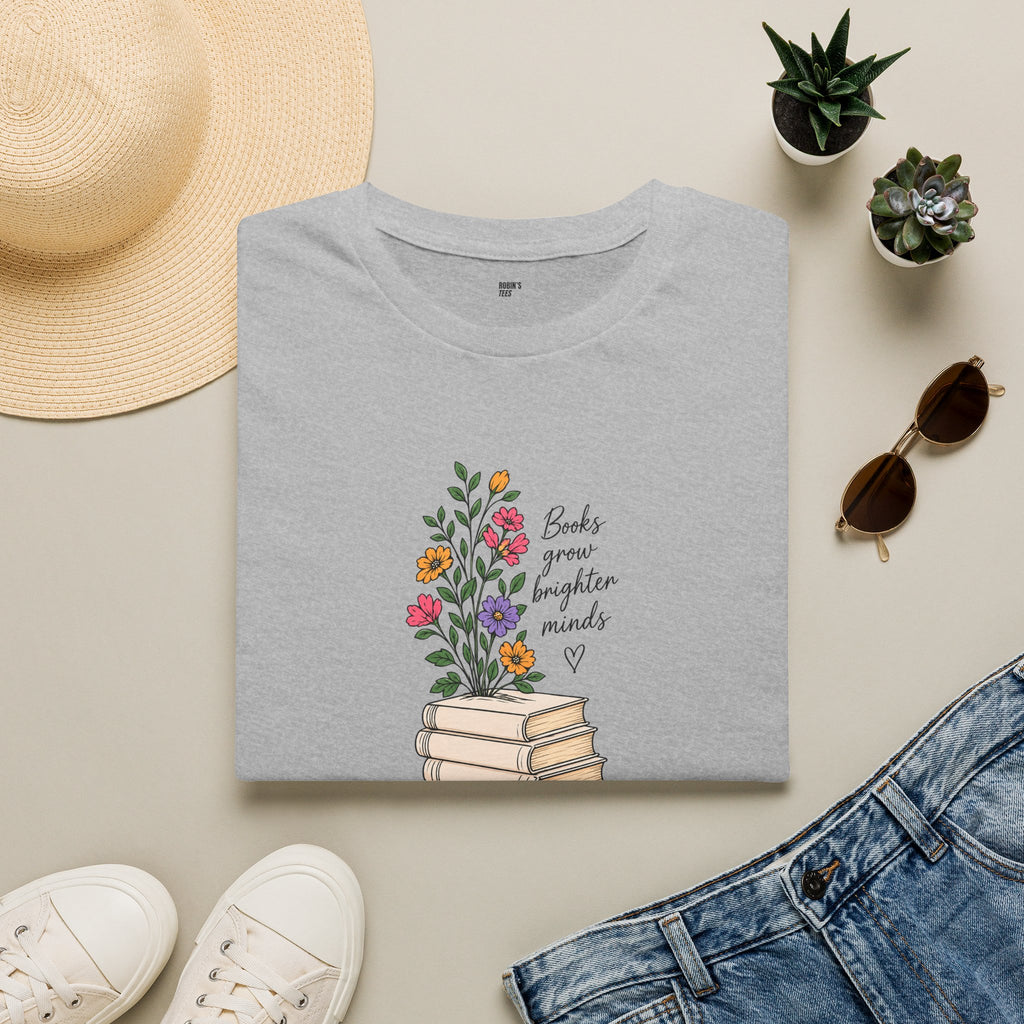 Books Grow Brighter Minds T-Shirt