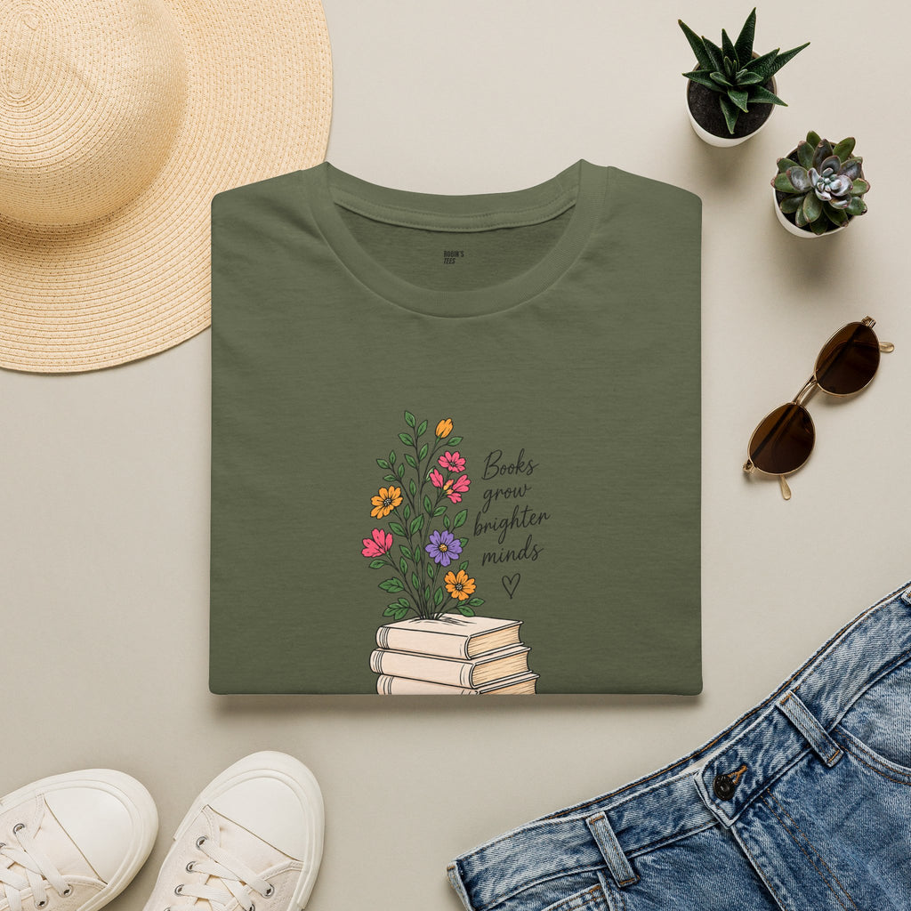 Books Grow Brighter Minds T-Shirt