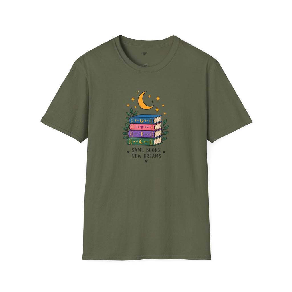 Book Lover T-Shirt — Same Books, New Dreams