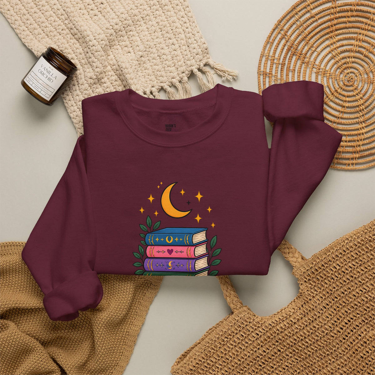 Book Lover Sweatshirt - Same Books New Dreams