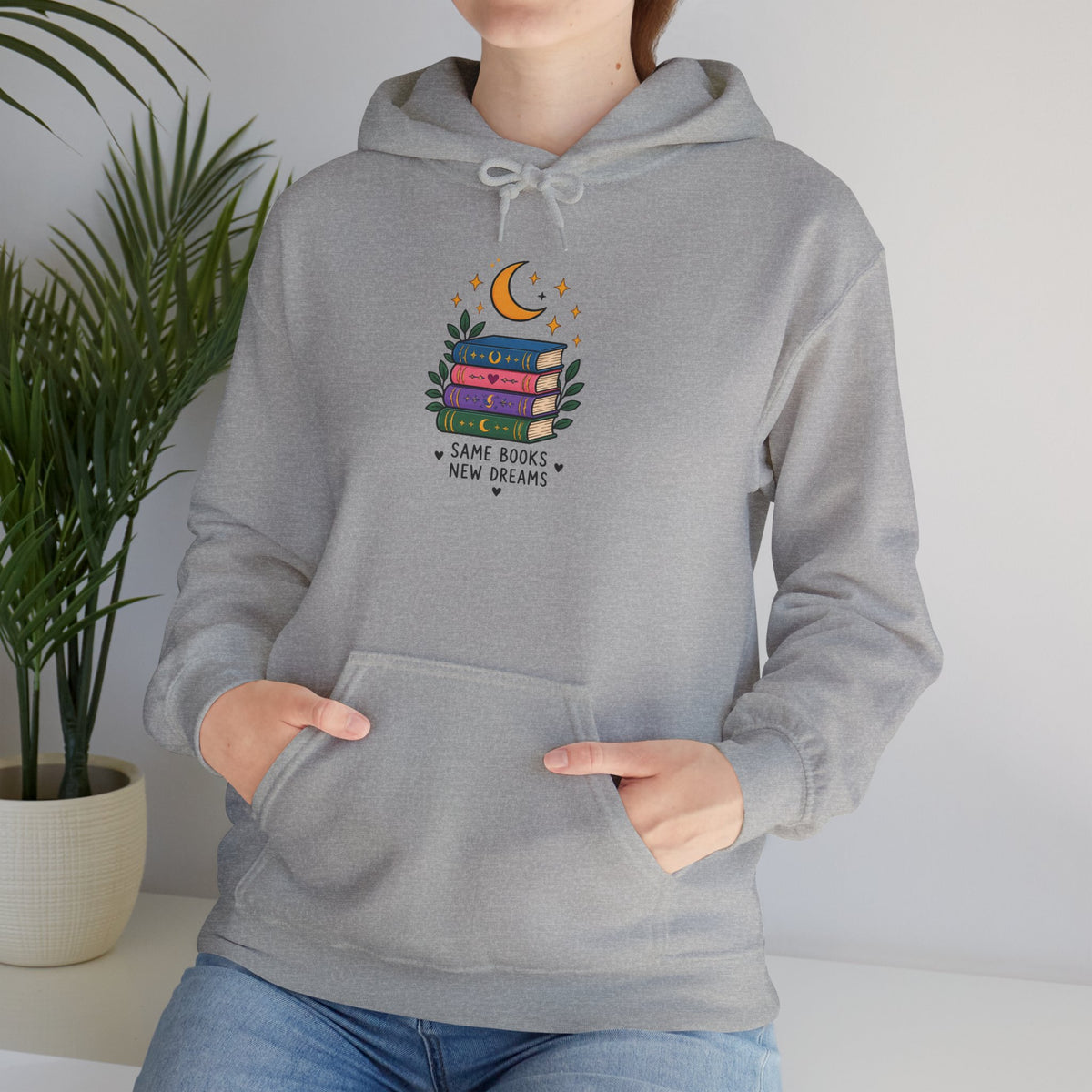 Book Lover Hoodie | Same Books New Dreams