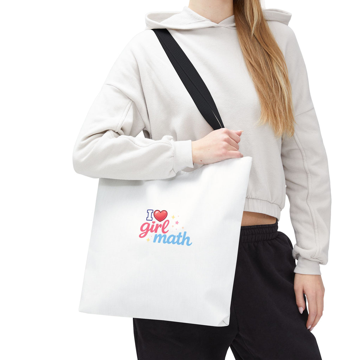 Girl Math Tote Bag | Multiple Sizes | Personalization possible | Multiple Handle Colors