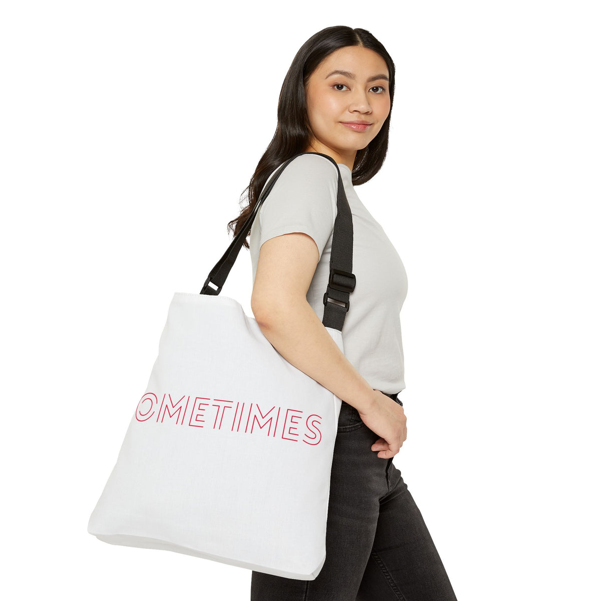 Adjustable Anti Social Sometimes Tote Bag | Personalization possible | Multiple Sizes