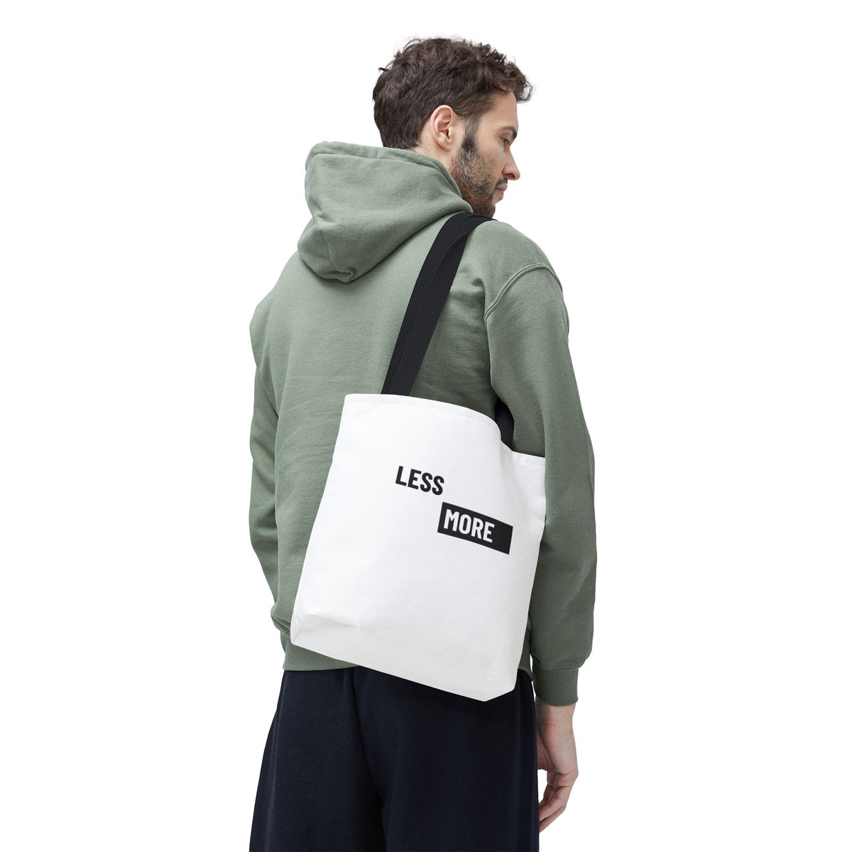 Less is More Tote Bag | Multiple Sizes | Personalization possible | Multiple Handle Colors