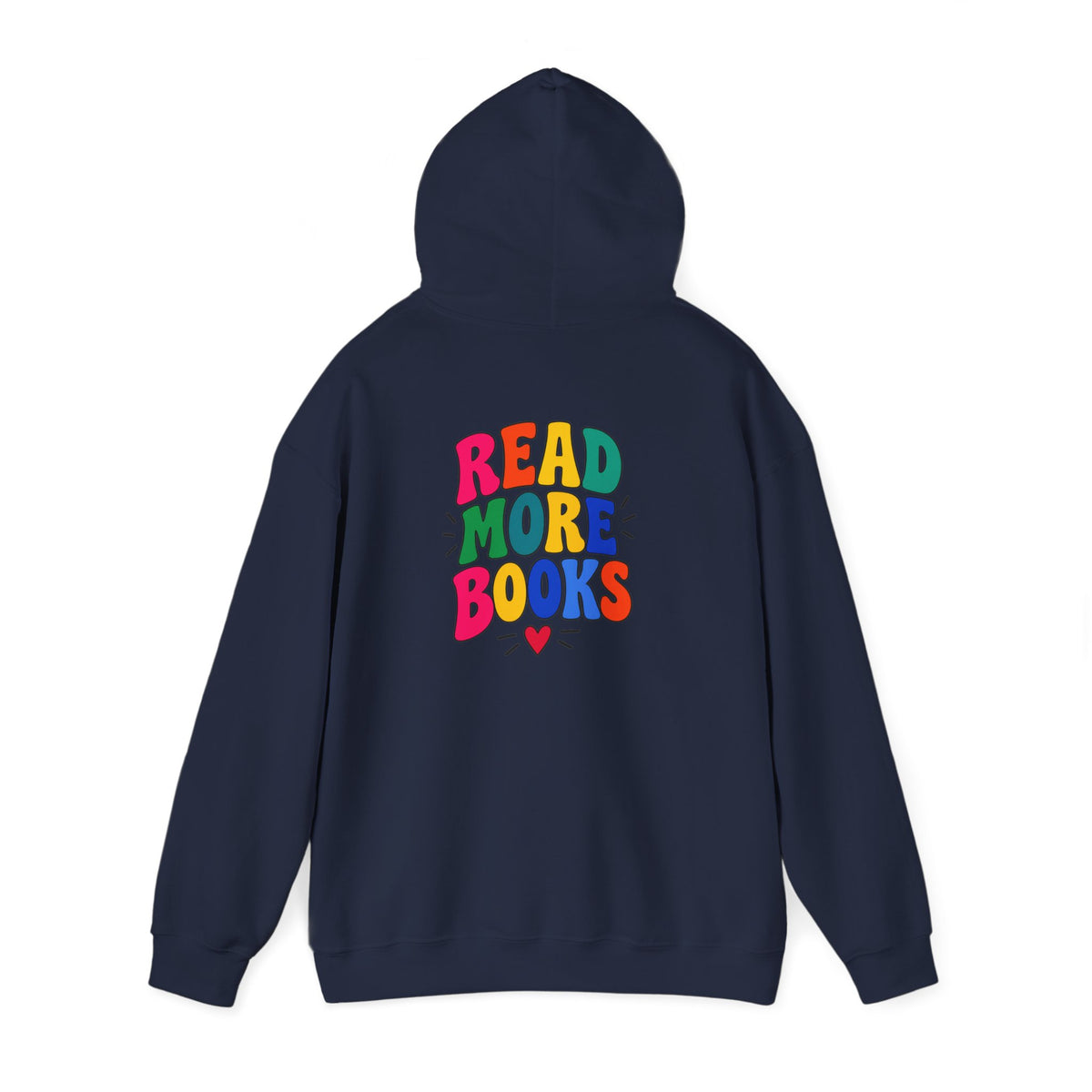 Read More Books Hoodie — Colorful Literary Graphic Pullover