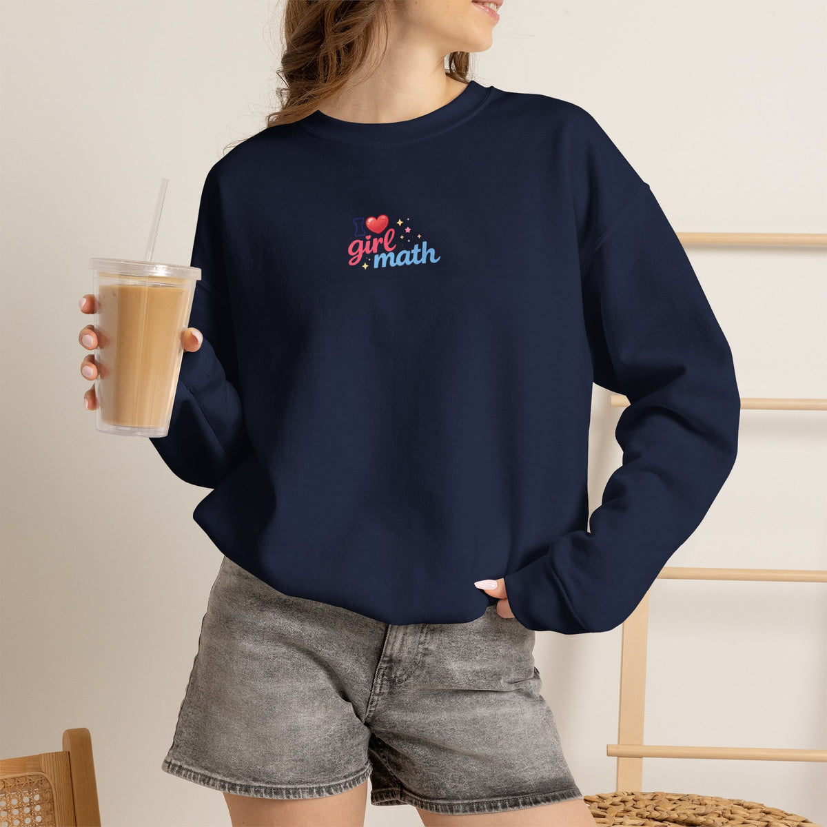 Girl Math Sweatshirt with front print | Multiple Colors