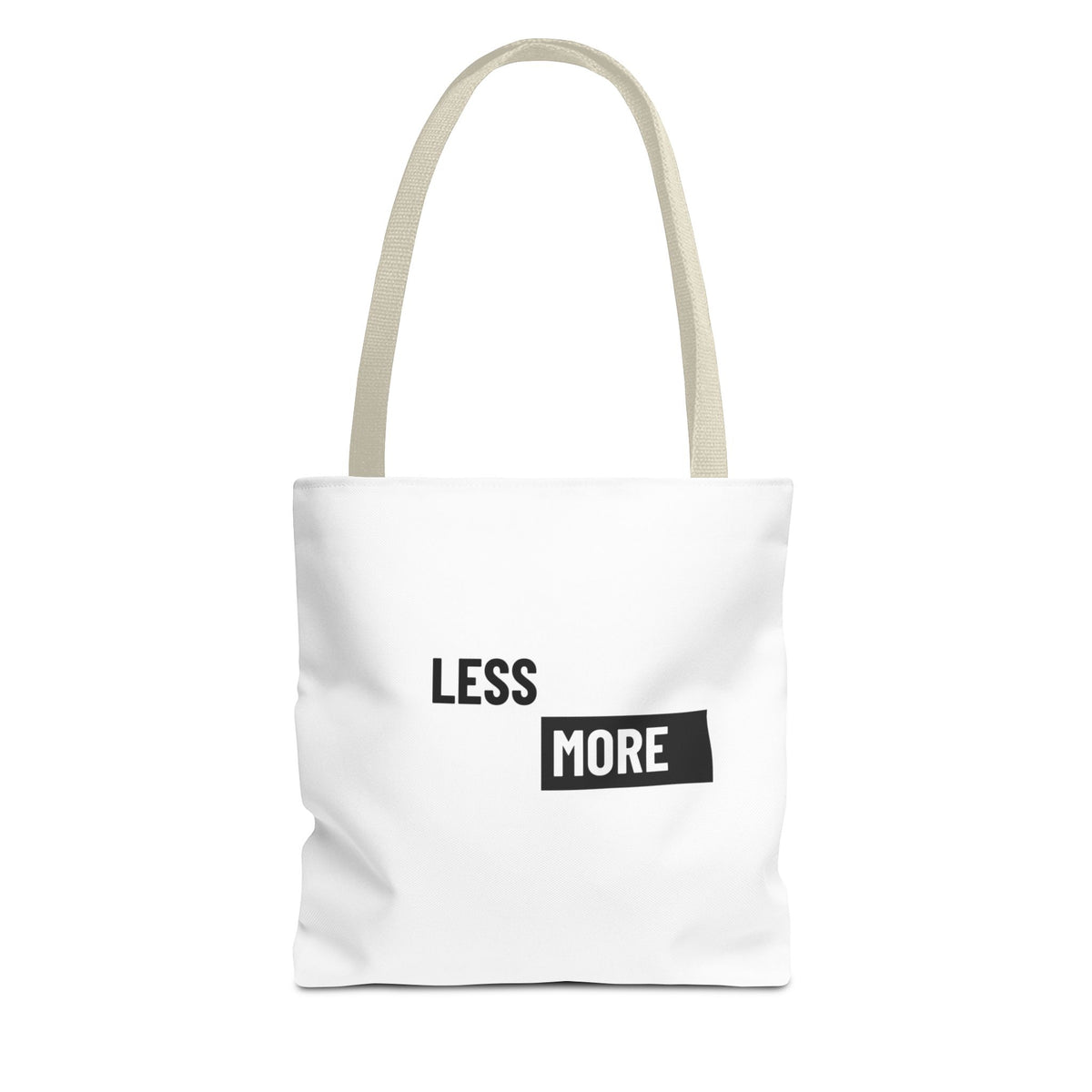 Less is More Tote Bag | Multiple Sizes | Personalization possible | Multiple Handle Colors