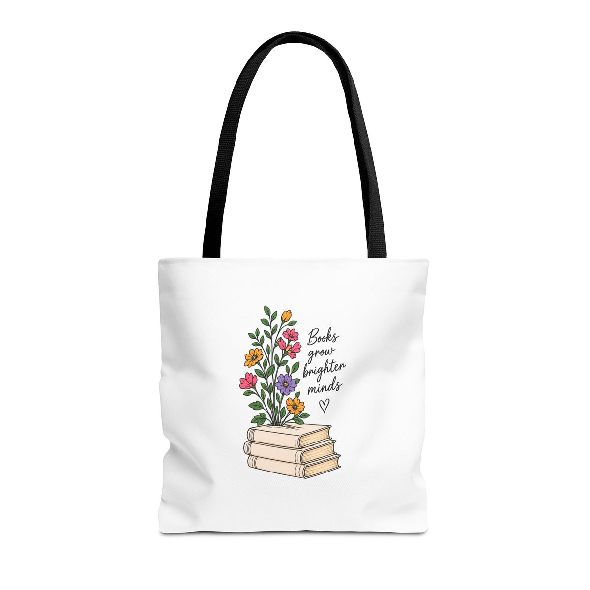 Books Grow Brighter Minds Tote Bag Reading Lover