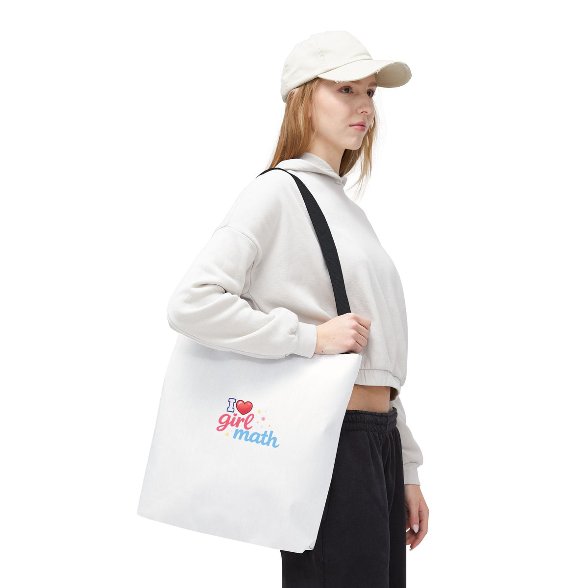 Girl Math Tote Bag | Multiple Sizes | Personalization possible | Multiple Handle Colors