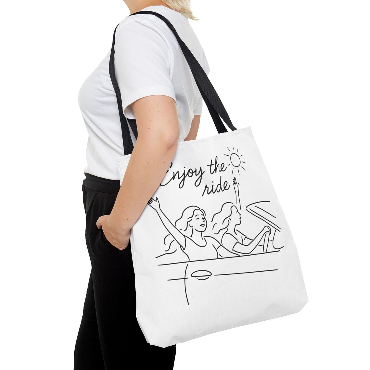 Vibes Tote Bag | Multiple Sizes | Personalization possible | Multiple Handle Colors