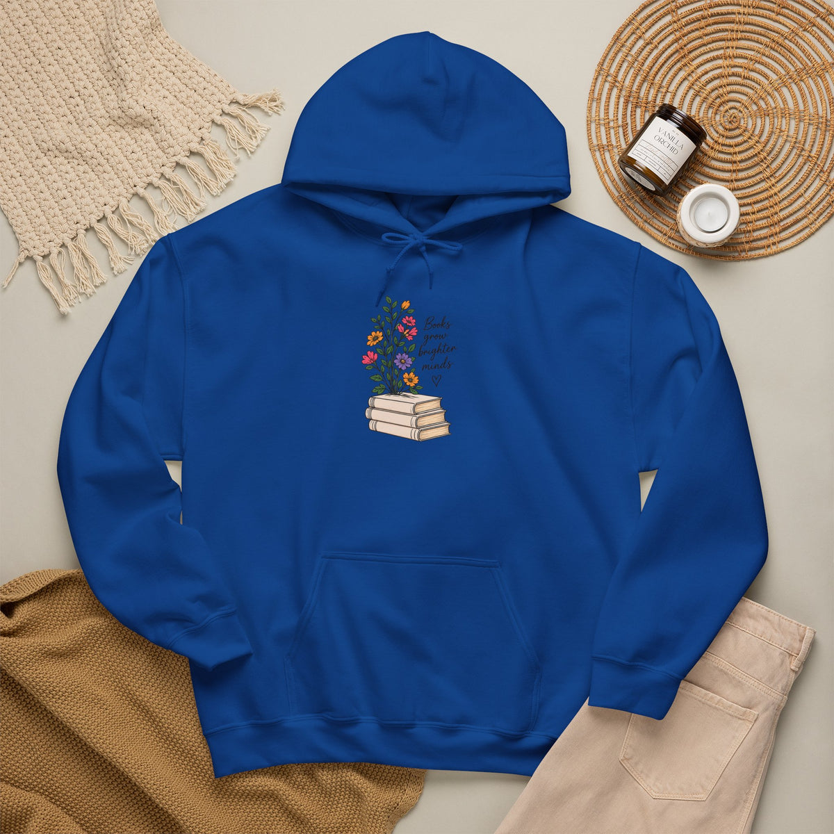 Books Grow Brighter Minds Hoodie