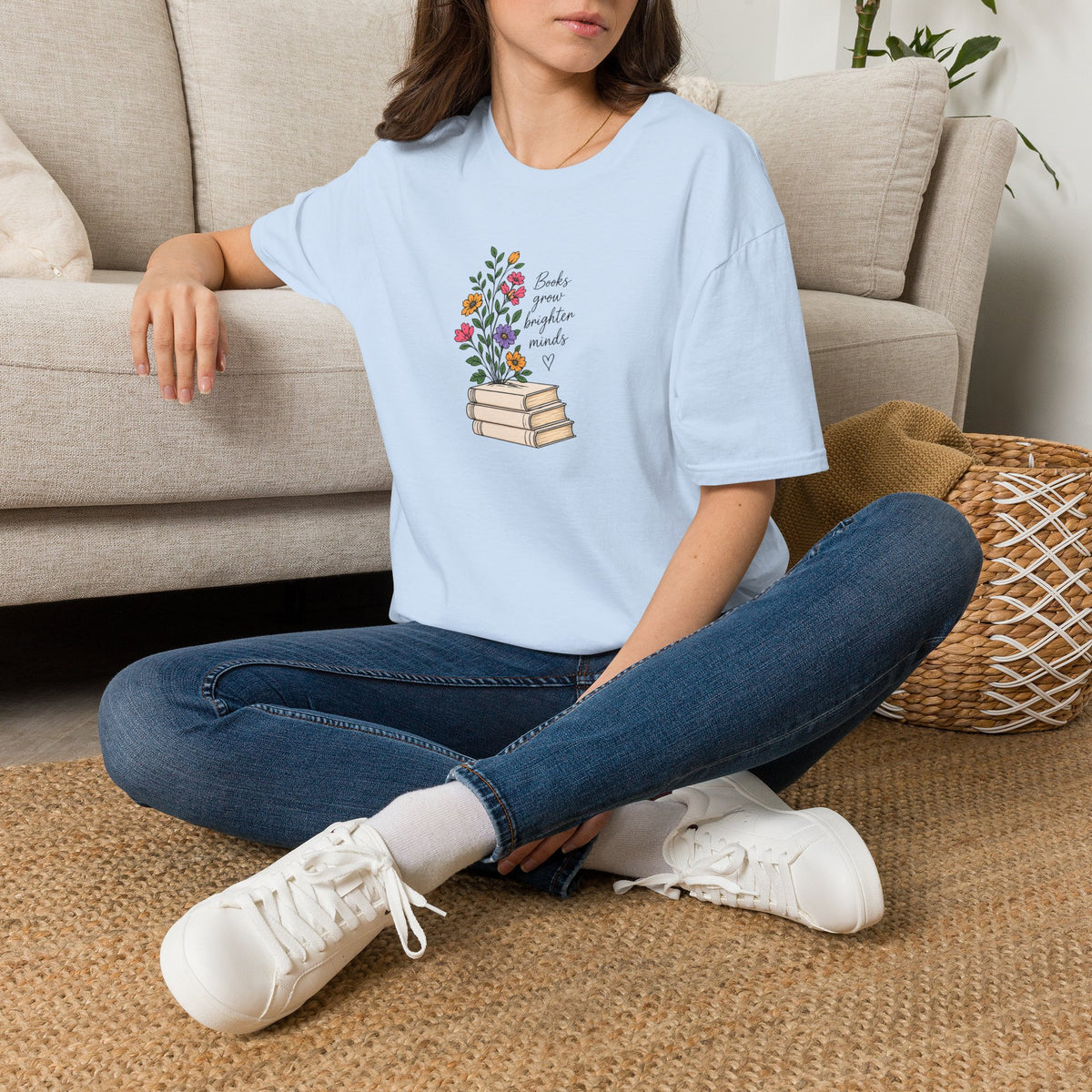 Books Grow Brighter Minds T-Shirt