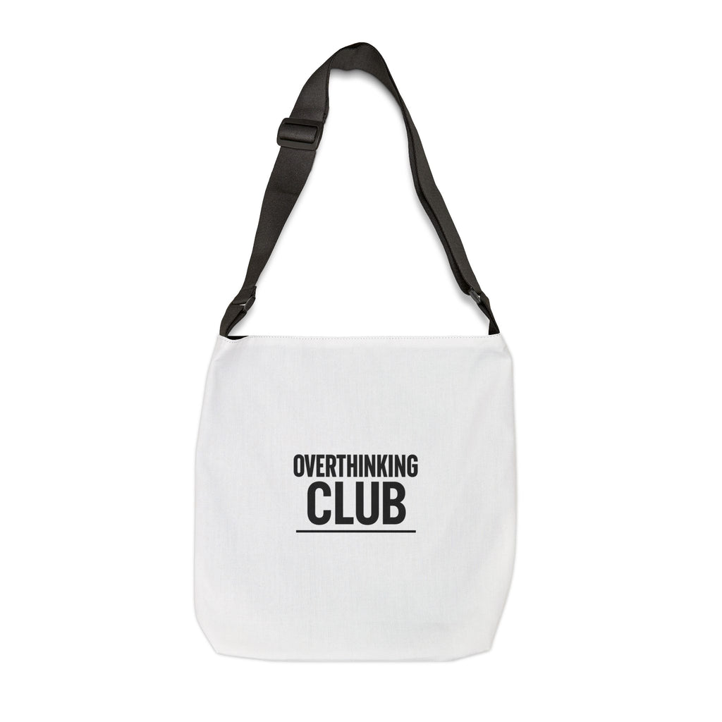 Adjustable Overthinking Club Meetings Every Night At 3AM Tote Bag | Personalization possible | Multiple Sizes
