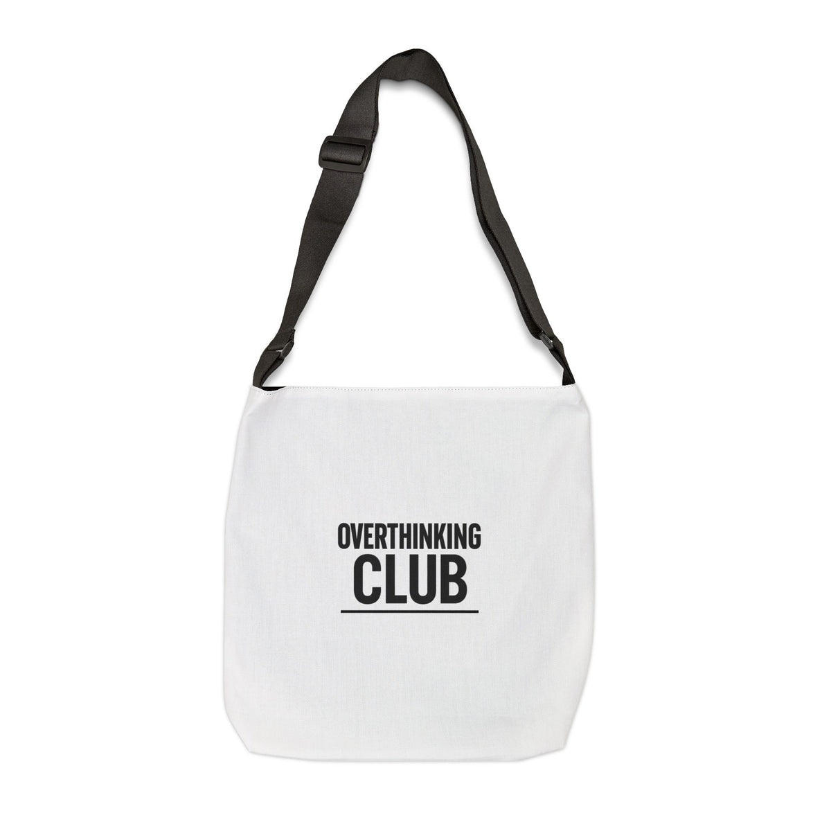 Adjustable Overthinking Club Meetings Every Night At 3AM Tote Bag | Personalization possible | Multiple Sizes