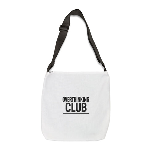 Adjustable Overthinking Club Meetings Every Night At 3AM Tote Bag | Personalization possible | Multiple Sizes