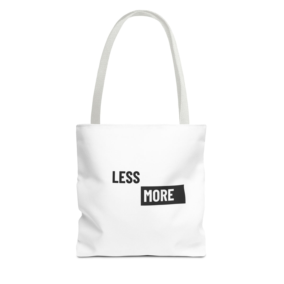 Less is More Tote Bag | Multiple Sizes | Personalization possible | Multiple Handle Colors