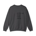 Grow At Your Own Pace Sweatshirt with back print | Multiple Colors