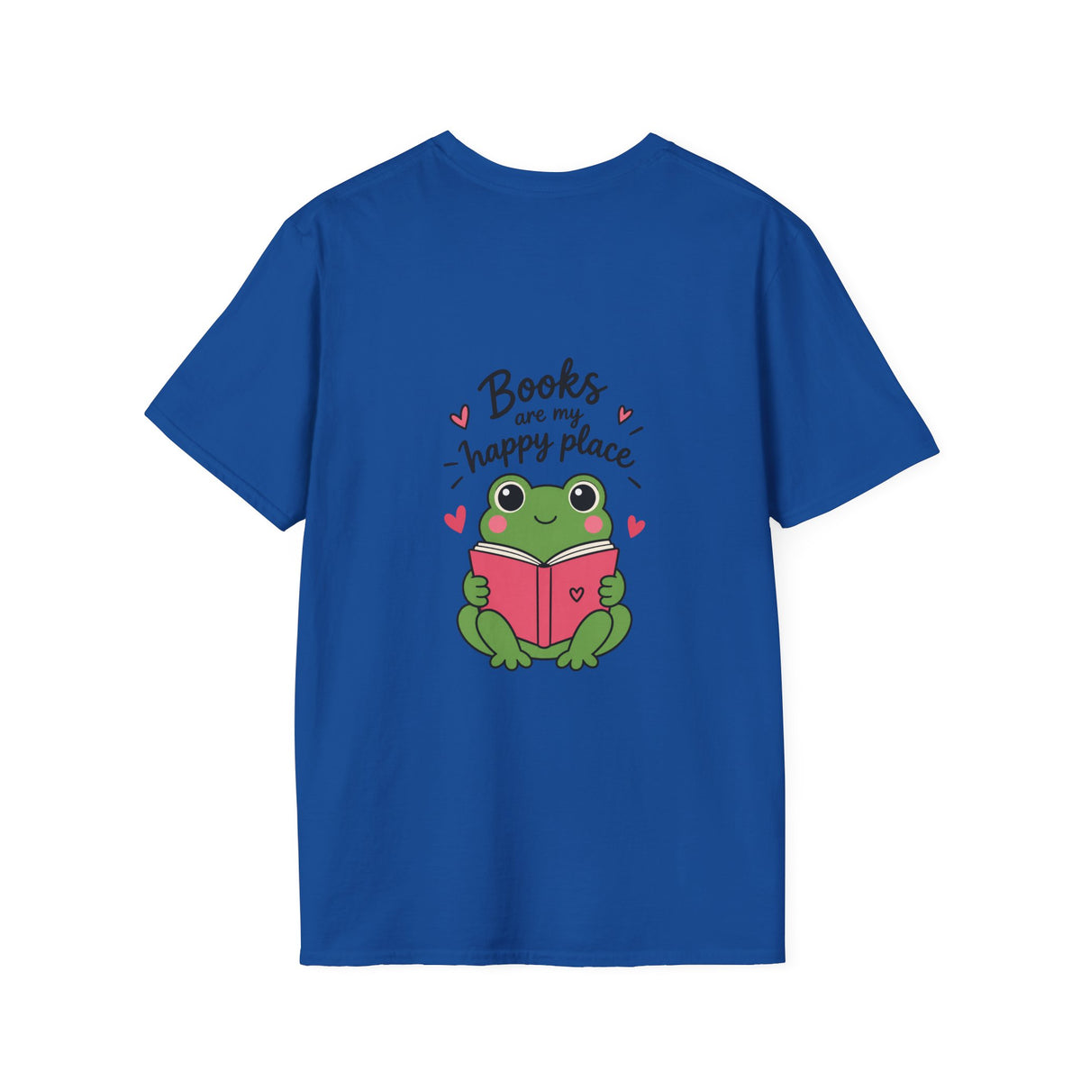 Reading T‑Shirt — "Books Are My Happy Place" Cute Booklover Tee