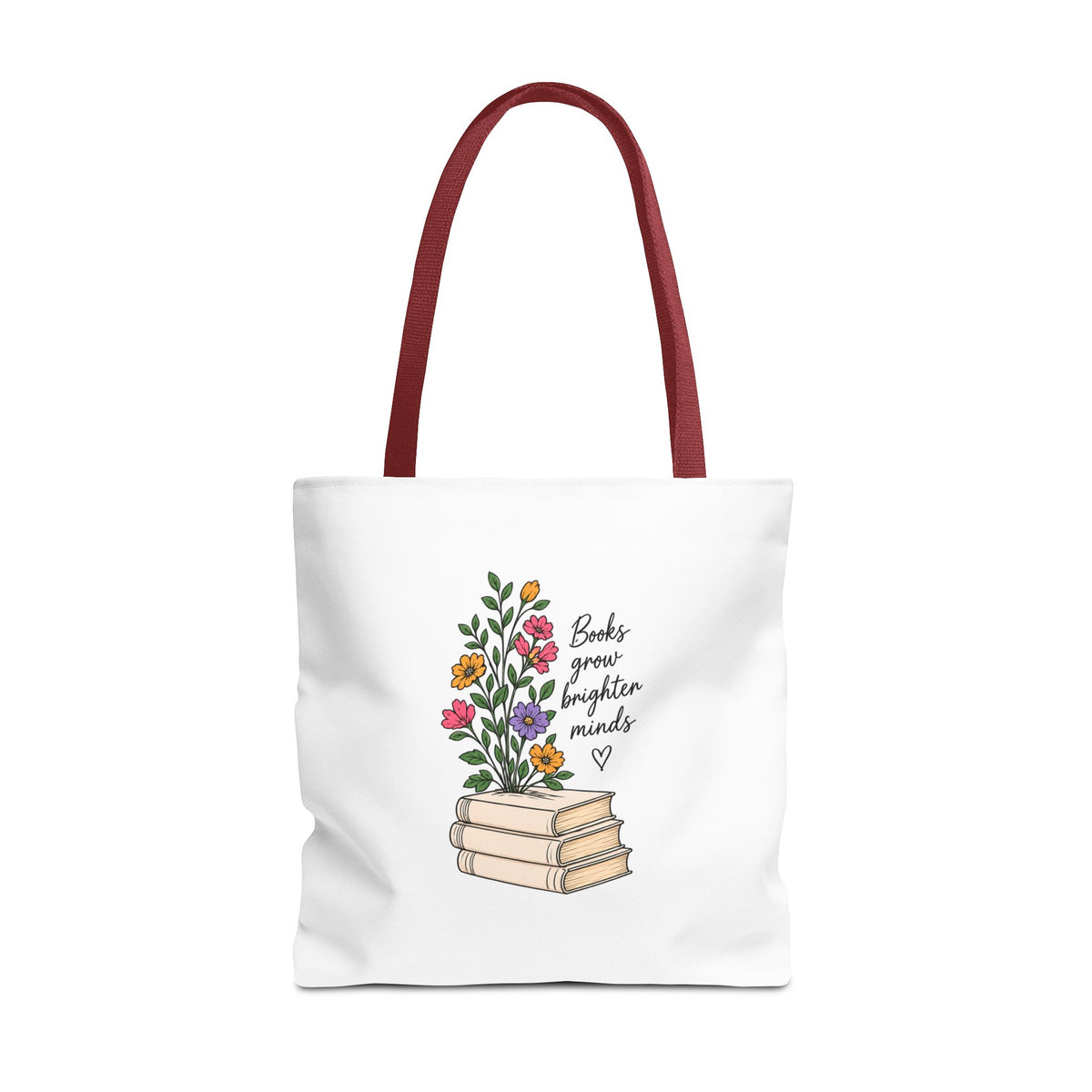 Books Grow Brighter Minds Tote Bag Reading Lover