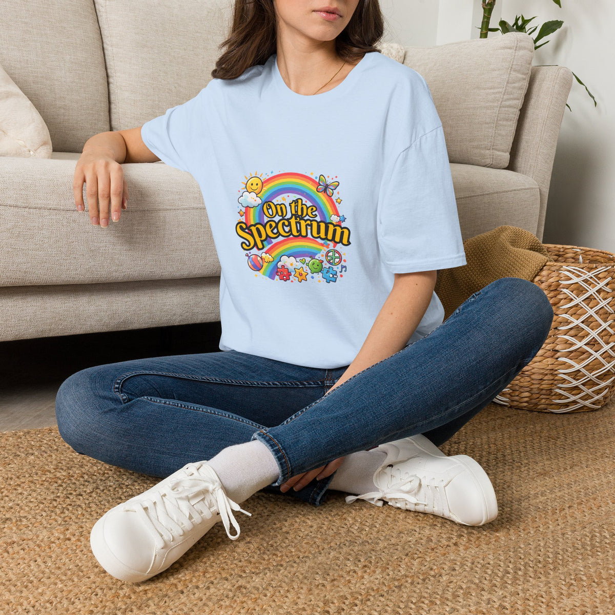 Spectrum T-Shirt with front print | Multiple Colors