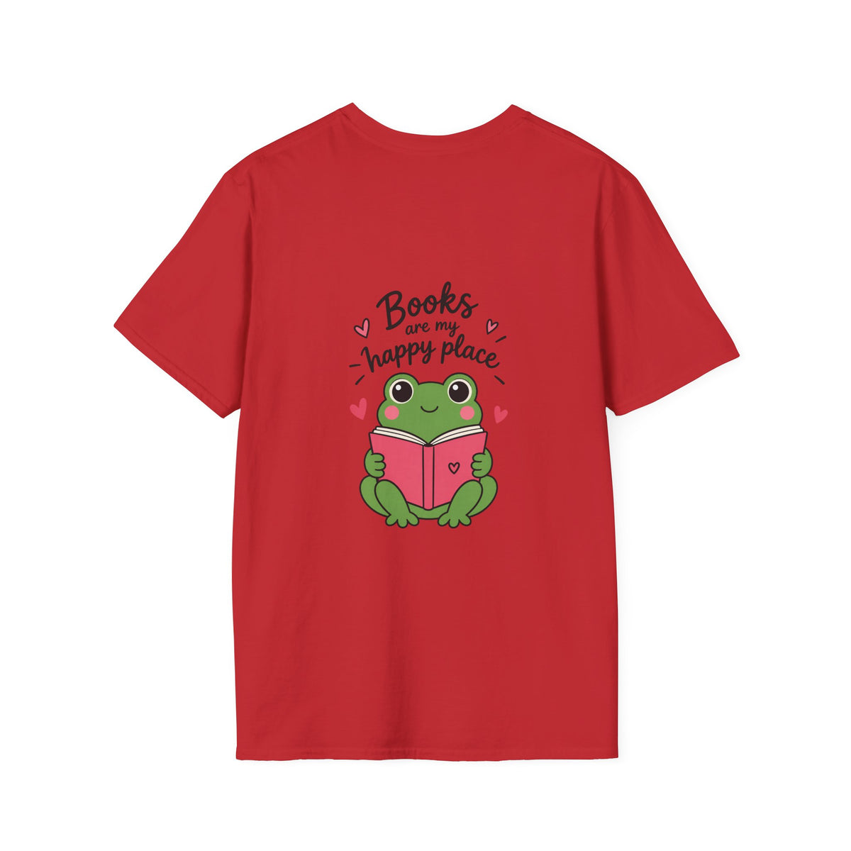 Reading T‑Shirt — "Books Are My Happy Place" Cute Booklover Tee