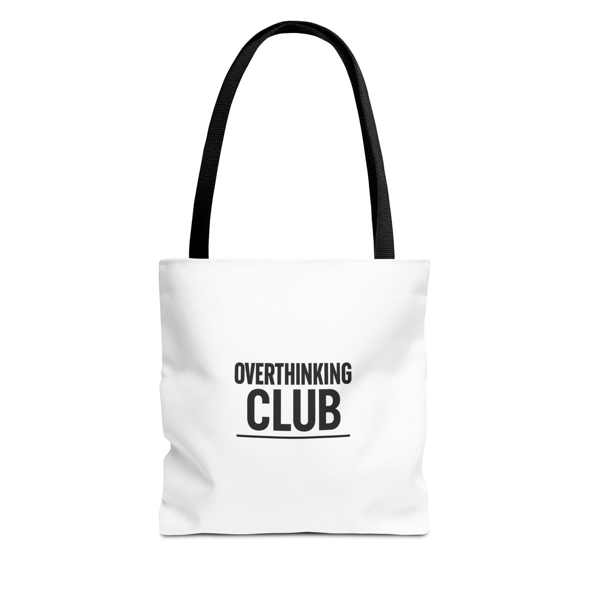 Overthinking Club Meetings Every Night At 3AM Tote Bag | Multiple Sizes | Personalization possible | Multiple Handle Colors