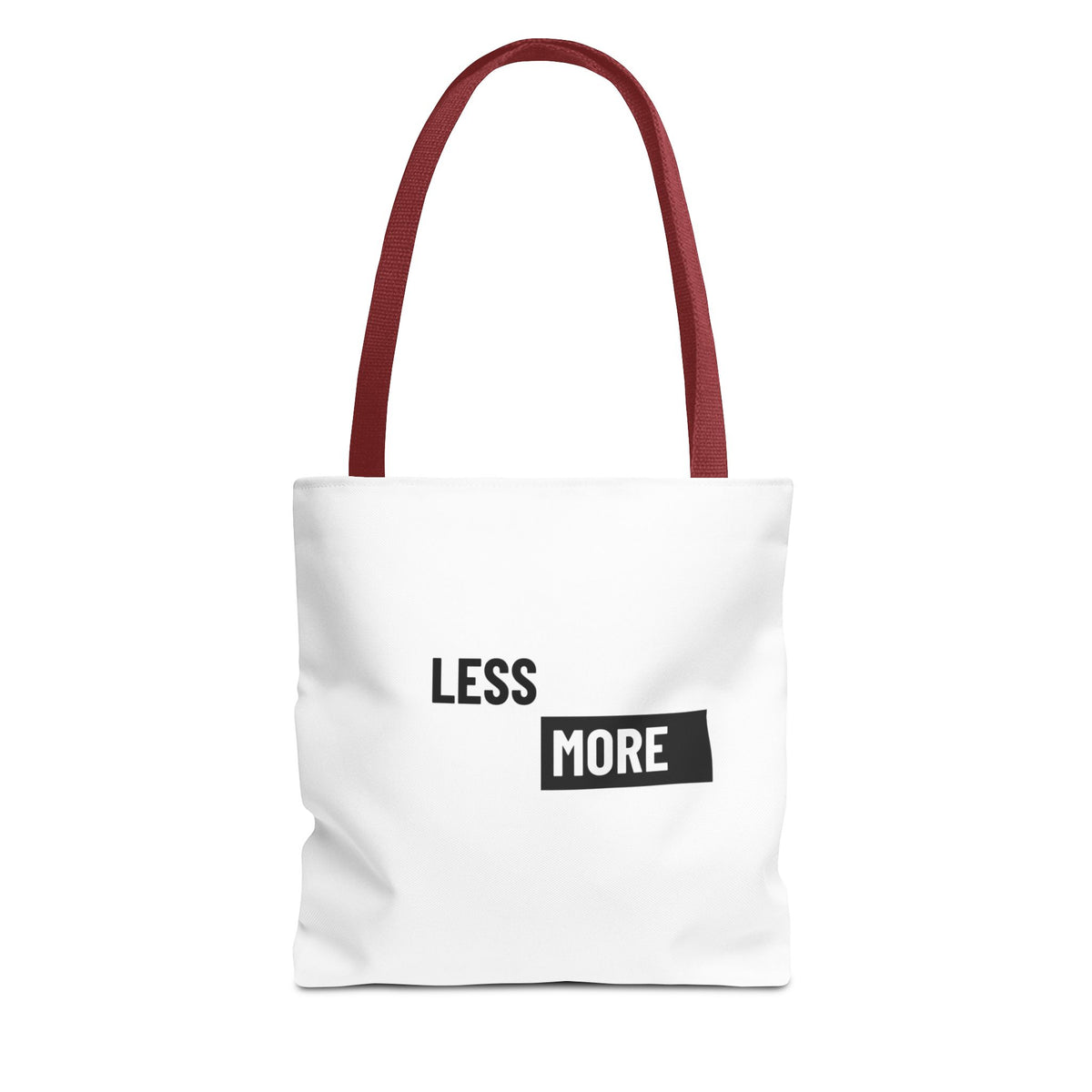 Less is More Tote Bag | Multiple Sizes | Personalization possible | Multiple Handle Colors