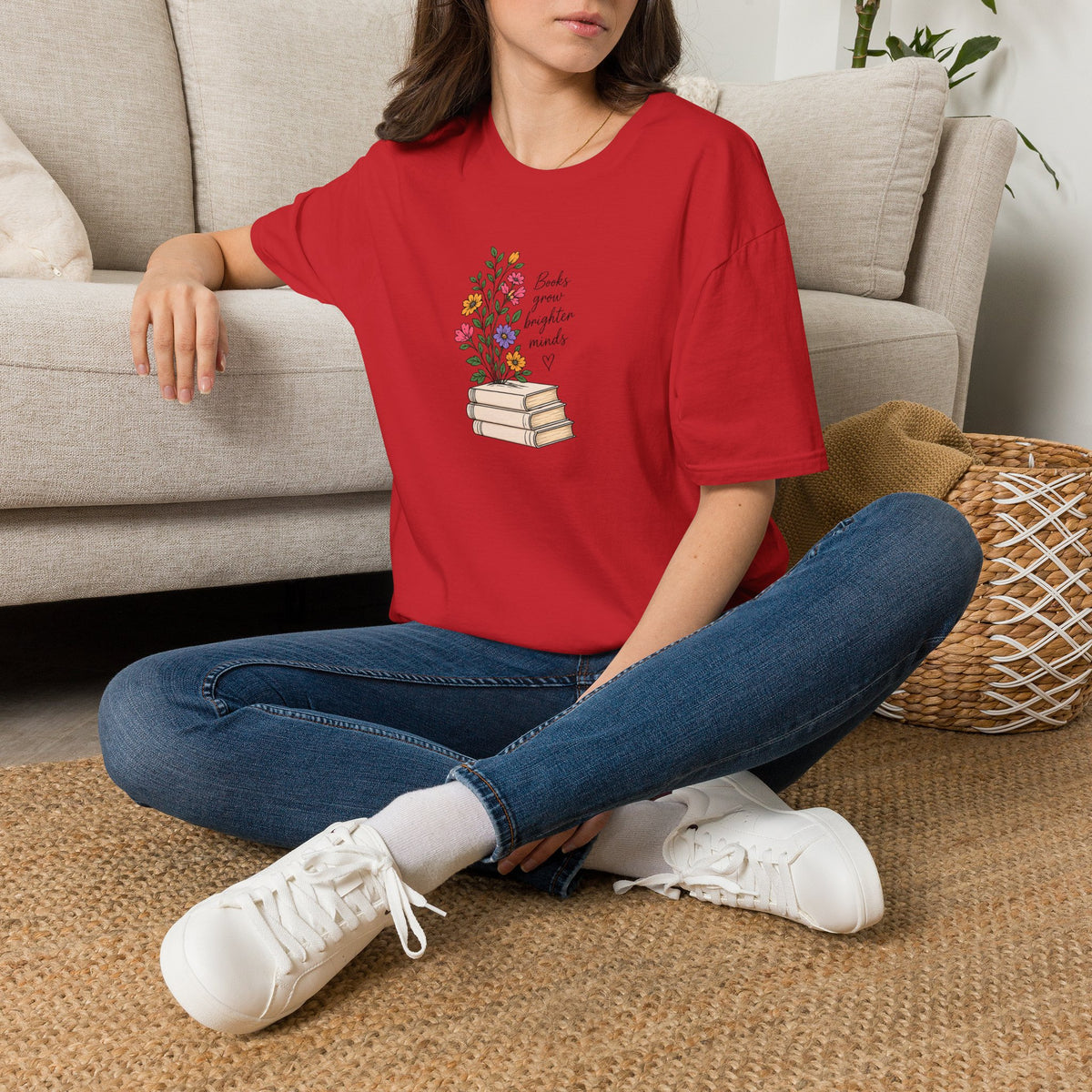 Books Grow Brighter Minds T-Shirt