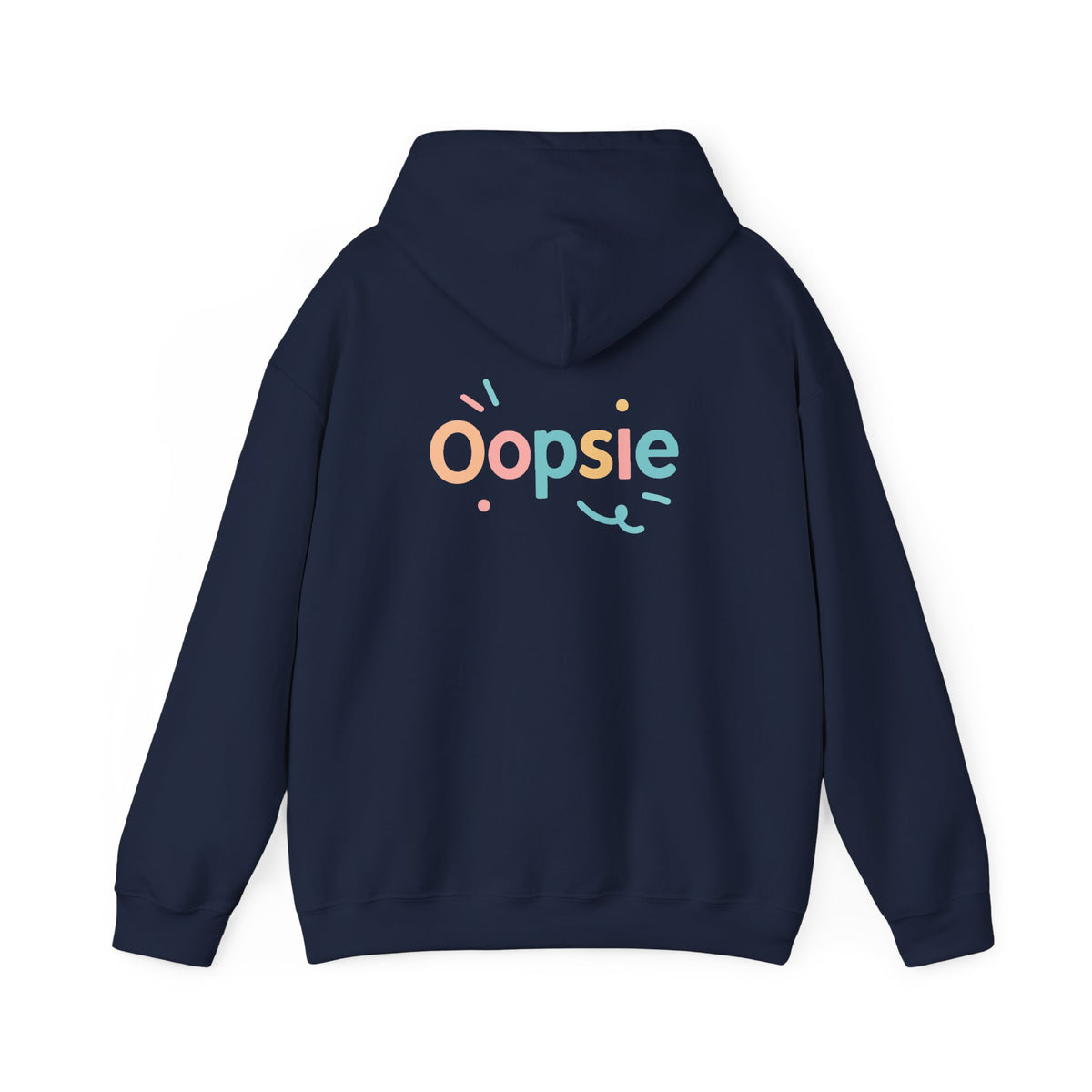 Oopsie Hoodie with back print | Multiple Colors