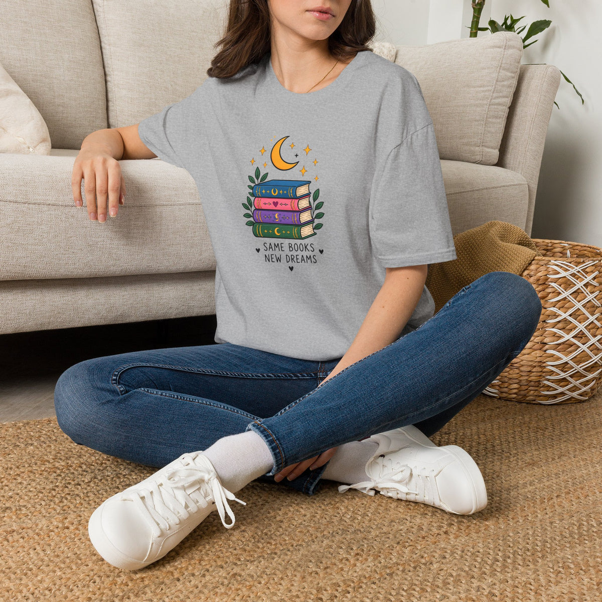 Book Lover T-Shirt — Same Books, New Dreams