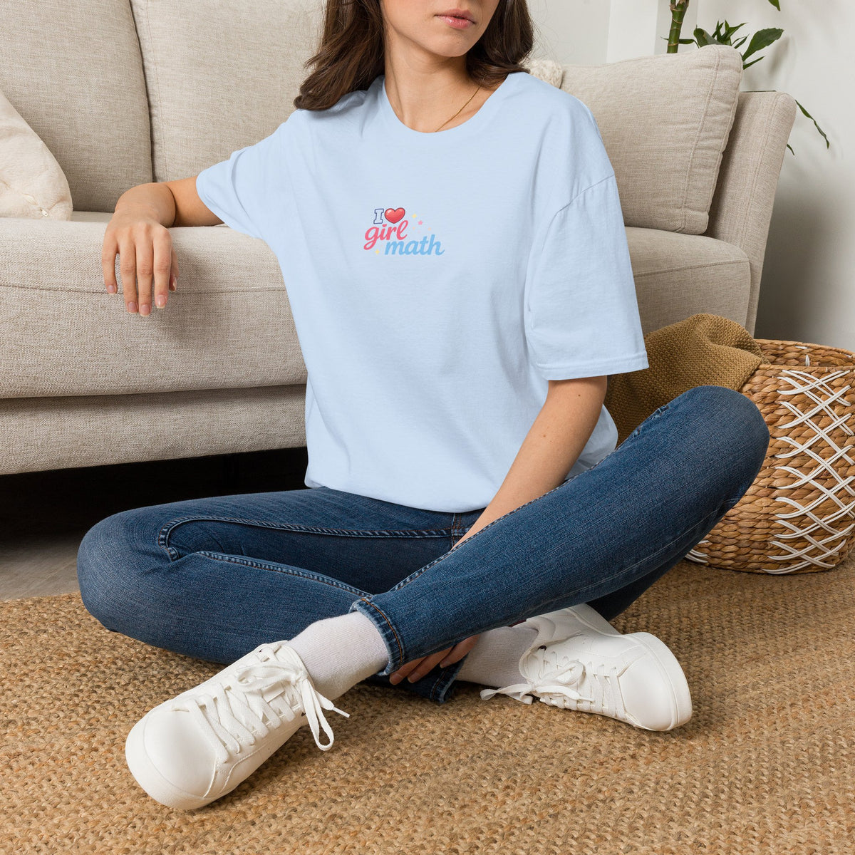 Girl Math T-Shirt with front print | Multiple Colors