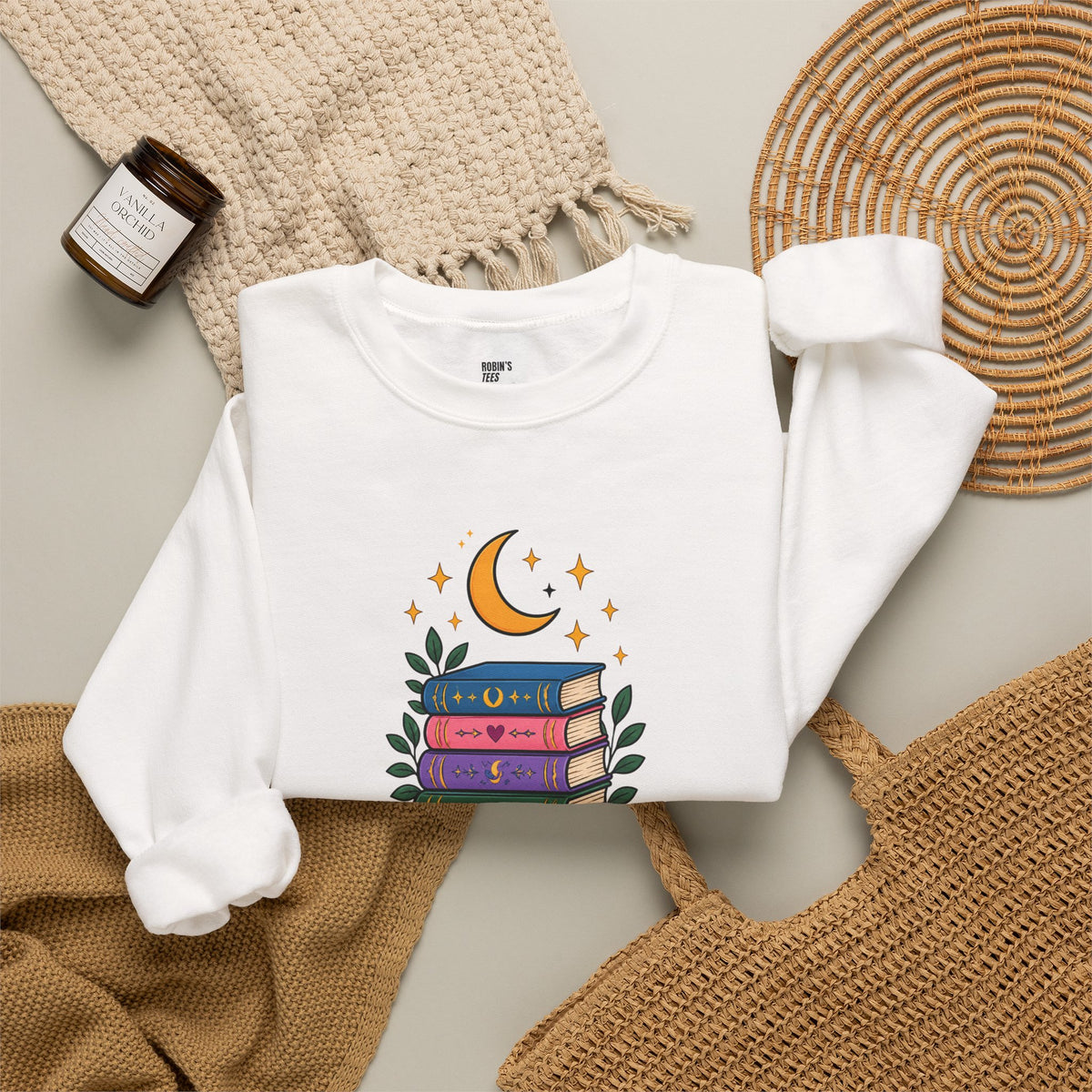 Book Lover Sweatshirt - Same Books New Dreams
