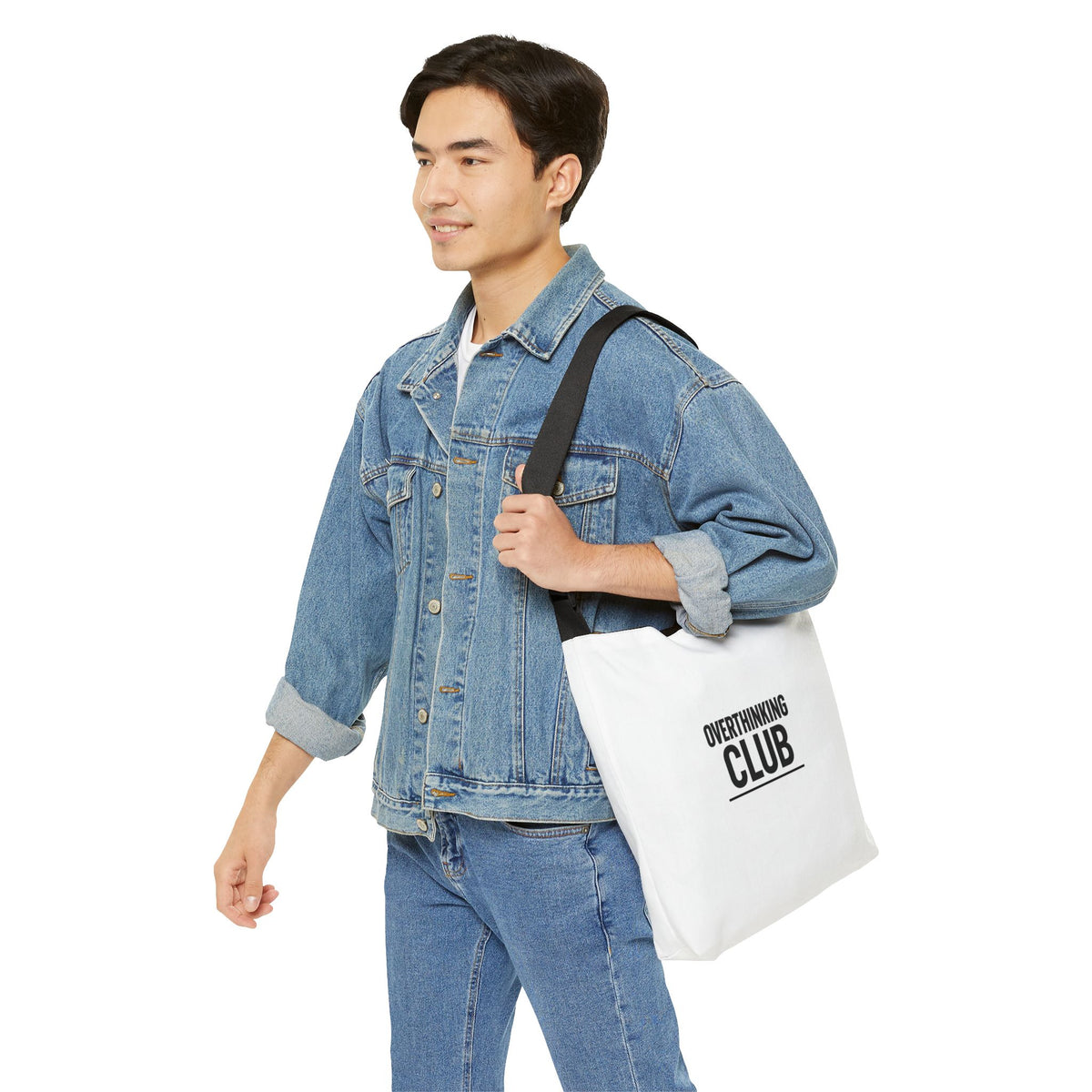 Adjustable Overthinking Club Meetings Every Night At 3AM Tote Bag | Personalization possible | Multiple Sizes