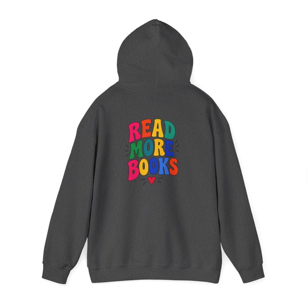 Read More Books Hoodie — Colorful Literary Graphic Pullover