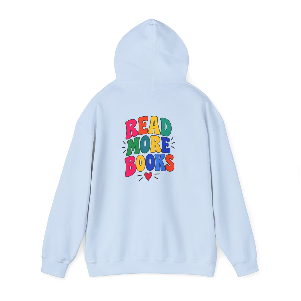 Read More Books Hoodie — Colorful Literary Graphic Pullover