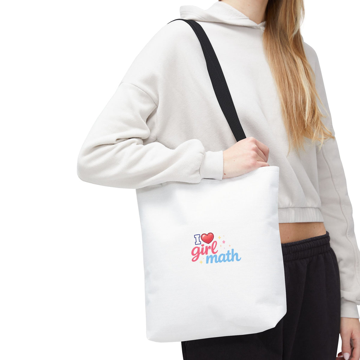 Girl Math Tote Bag | Multiple Sizes | Personalization possible | Multiple Handle Colors